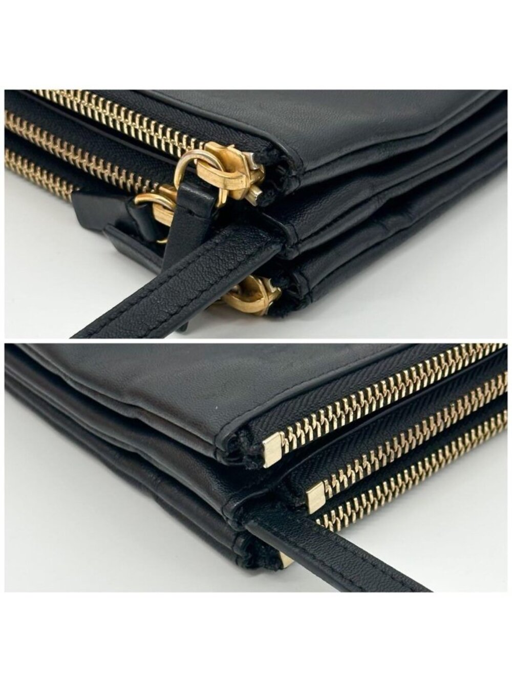 Celine Trio Small Shoulder Bag Pouch Leather Phoebe Philo Era - Picture 6 of 15